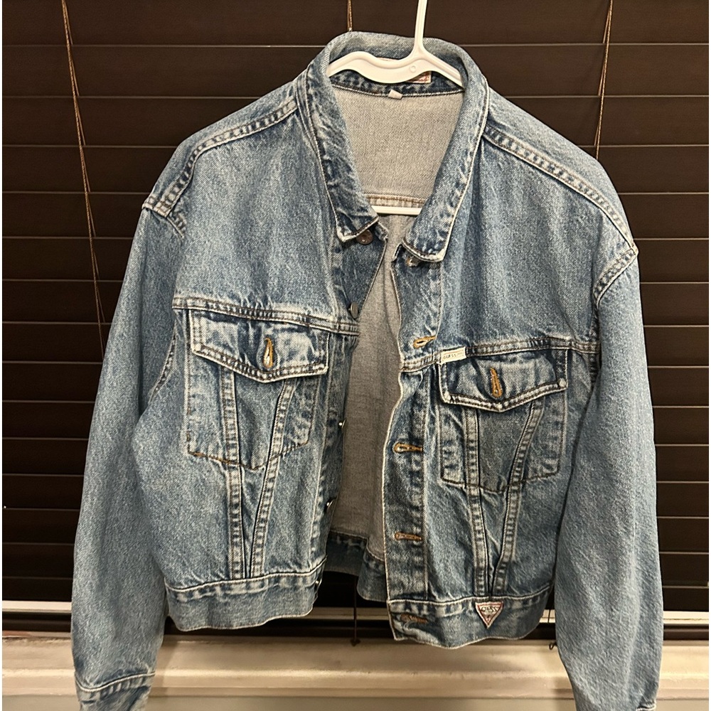 Guess crop jean jacket
